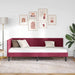 Cadru de pat colțar cu headboard bordo 80 x 200 cm Catifea - WALTI WALTI