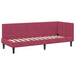 Cadru de pat colțar cu headboard bordo 80 x 200 cm Catifea - WALTI WALTI