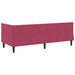 Cadru de pat colțar cu headboard bordo 80 x 200 cm Catifea - WALTI WALTI