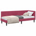 Cadru de pat colțar cu headboard bordo 80 x 200 cm Catifea - WALTI WALTI