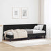 Cadru de pat colțar cu headboard Negru 80 x 200 cm Catifea - WALTI WALTI