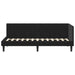 Cadru de pat colțar cu headboard Negru 80 x 200 cm Catifea - WALTI WALTI