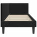 Cadru de pat colțar cu headboard Negru 80 x 200 cm Catifea - WALTI WALTI