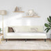 Cadru de pat colțar cu headboard Crem 80 x 200 cm Catifea - WALTI WALTI