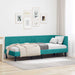 Cadru de pat colțar cu headboard Turcoaz 80 x 200 cm Catifea - WALTI WALTI