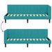 Cadru de pat colțar cu headboard Turcoaz 80 x 200 cm Catifea - WALTI WALTI