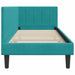 Cadru de pat colțar cu headboard Turcoaz 80 x 200 cm Catifea - WALTI WALTI