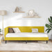 Cadru de pat colțar cu headboard Galben 90 x 200 cm Catifea - WALTI WALTI
