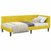 Cadru de pat colțar cu headboard Galben 90 x 200 cm Catifea - WALTI WALTI