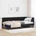 Cadru de pat colțar cu headboard Negru 100 x 200 cm Catifea - WALTI WALTI