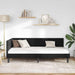 Cadru de pat colțar cu headboard Negru 100 x 200 cm Catifea - WALTI WALTI