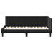 Cadru de pat colțar cu headboard Negru 100 x 200 cm Catifea - WALTI WALTI