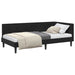 Cadru de pat colțar cu headboard Negru 100 x 200 cm Catifea - WALTI WALTI