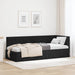 Cadru de pat colțar cu headboard Negru 80 cm x 200 cm Catifea - WALTI WALTI