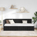 Cadru de pat colțar cu headboard Negru 80 cm x 200 cm Catifea - WALTI WALTI