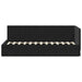 Cadru de pat colțar cu headboard Negru 80 cm x 200 cm Catifea - WALTI WALTI