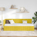 Cadru de pat colțar cu headboard Galben 80 cm x 200 cm Catifea - WALTI WALTI