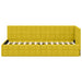 Cadru de pat colțar cu headboard Galben 80 cm x 200 cm Catifea - WALTI WALTI