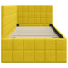 Cadru de pat colțar cu headboard Galben 80 cm x 200 cm Catifea - WALTI WALTI