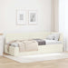 Cadru de pat colțar cu headboard Crem 80 cm x 200 cm Catifea - WALTI WALTI