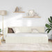 Cadru de pat colțar cu headboard Crem 80 cm x 200 cm Catifea - WALTI WALTI