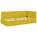 Cadru de pat colțar cu headboard Galben 90 cm x 190 cm Catifea - WALTI WALTI