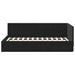 Cadru de pat colțar cu headboard Negru 90 cm x 200 cm Catifea - WALTI WALTI