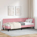 Cadru de pat colțar cu headboard Roz 80 cm x 200 cm Catifea - WALTI WALTI