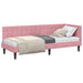 Cadru de pat colțar cu headboard Roz 80 cm x 200 cm Catifea - WALTI WALTI