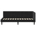 Cadru de pat colțar cu headboard Negru 80 cm x 200 cm Catifea - WALTI WALTI