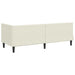 Cadru de pat colțar cu headboard Crem 80 cm x 200 cm Catifea - WALTI WALTI