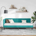 Cadru de pat colțar cu headboard Turcoaz 80 cm x 200 cm Catifea - WALTI WALTI