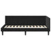 Cadru de pat colțar cu headboard Negru 90 cm x 200 cm Catifea - WALTI WALTI