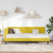 Cadru de pat colțar cu headboard Galben 90 cm x 200 cm Catifea - WALTI WALTI