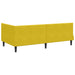 Cadru de pat colțar cu headboard Galben 90 cm x 200 cm Catifea - WALTI WALTI