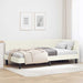 Cadru de pat colțar cu headboard Crem 90 cm x 200 cm Catifea - WALTI WALTI