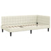 Cadru de pat colțar cu headboard Crem 90 cm x 200 cm Catifea - WALTI WALTI