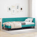 Cadru de pat colțar cu headboard Turcoaz 90 cm x 200 cm Catifea - WALTI WALTI