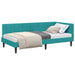Cadru de pat colțar cu headboard Turcoaz 90 cm x 200 cm Catifea - WALTI WALTI