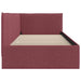 Cadru de pat colțar cu headboard Roșu Vin 80 x 200 cm țesătură - WALTI WALTI