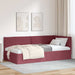 Cadru de pat colțar cu headboard Roșu Vin 90 x 190 cm țesătură - WALTI WALTI