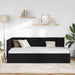 Cadru de pat colțar cu headboard Negru 90 x 200 cm țesătură - WALTI WALTI