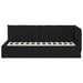 Cadru de pat colțar cu headboard Negru 90 x 200 cm țesătură - WALTI WALTI