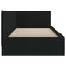 Cadru de pat colțar cu headboard Negru 90 x 200 cm țesătură - WALTI WALTI