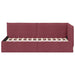 Cadru de pat colțar cu headboard Roșu Vin 100 x 200 cm țesătură - WALTI WALTI