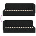 Cadru de pat colțar cu headboard Negru 80 x 200 cm țesătură - WALTI WALTI
