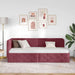 Cadru de pat colțar cu headboard Roșu Vin 80 x 200 cm țesătură - WALTI WALTI