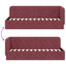 Cadru de pat colțar cu headboard Roșu Vin 80 x 200 cm țesătură - WALTI WALTI