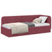 Cadru de pat colțar cu headboard Roșu Vin 80 x 200 cm țesătură - WALTI WALTI