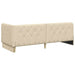 Cadru de pat colțar cu headboard Crem 80 x 200 cm țesătură - WALTI WALTI